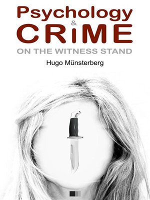 cover image of Psychology and crime